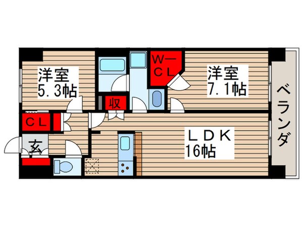 レジディア南千住の物件間取画像